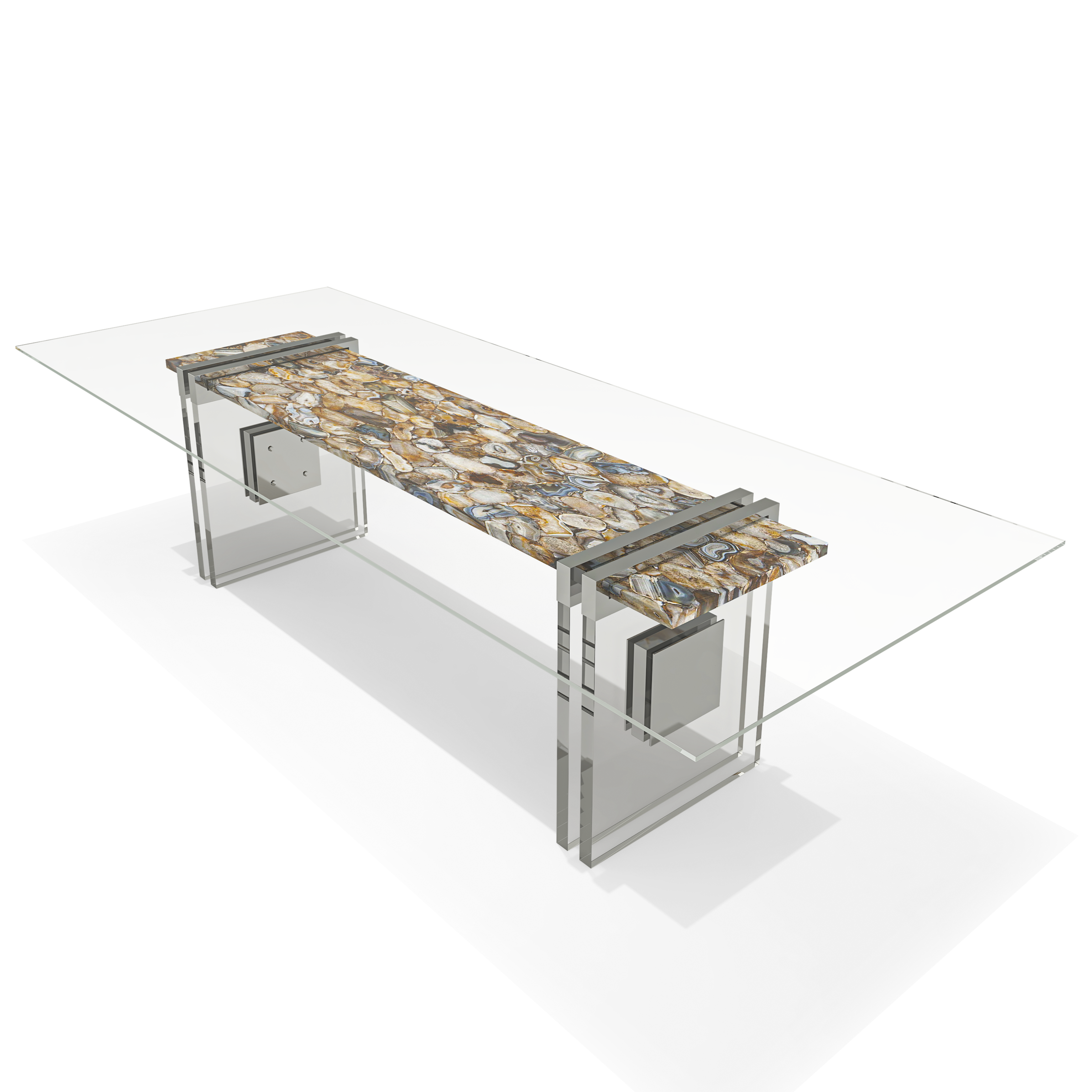 Merope Brown Agathe Stone Dining Table