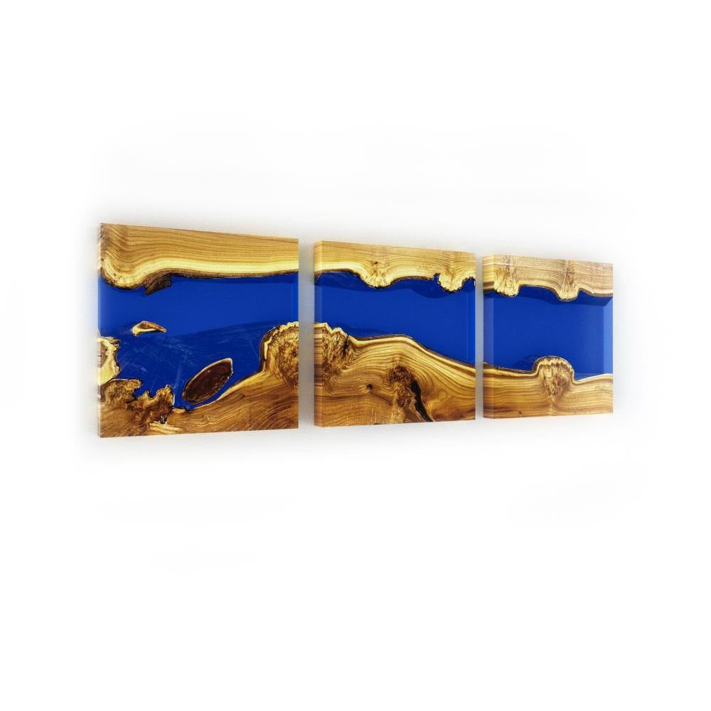 Blue Phaetusa Silverberry Wood Wall Art