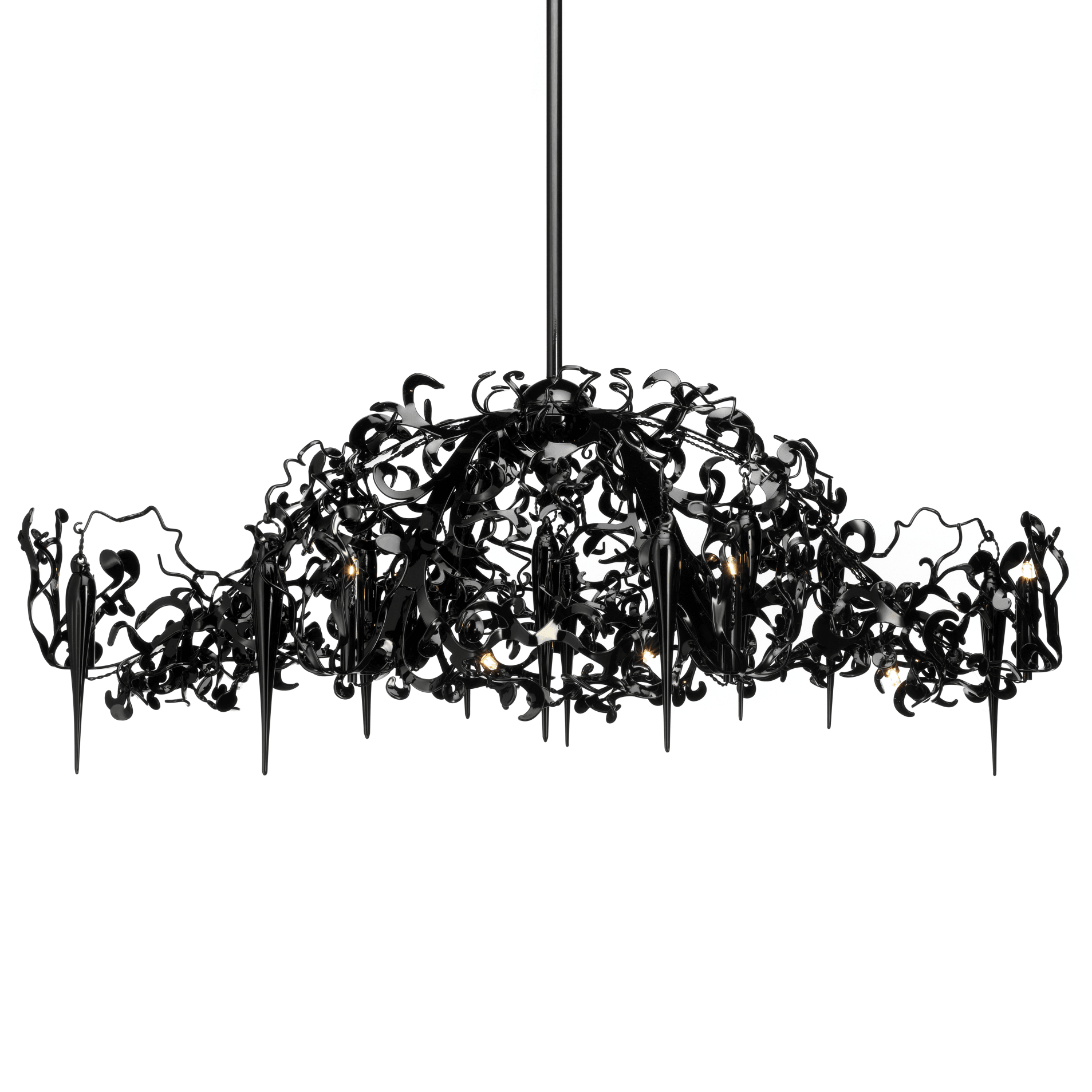 Flower Power Chandelier Oval