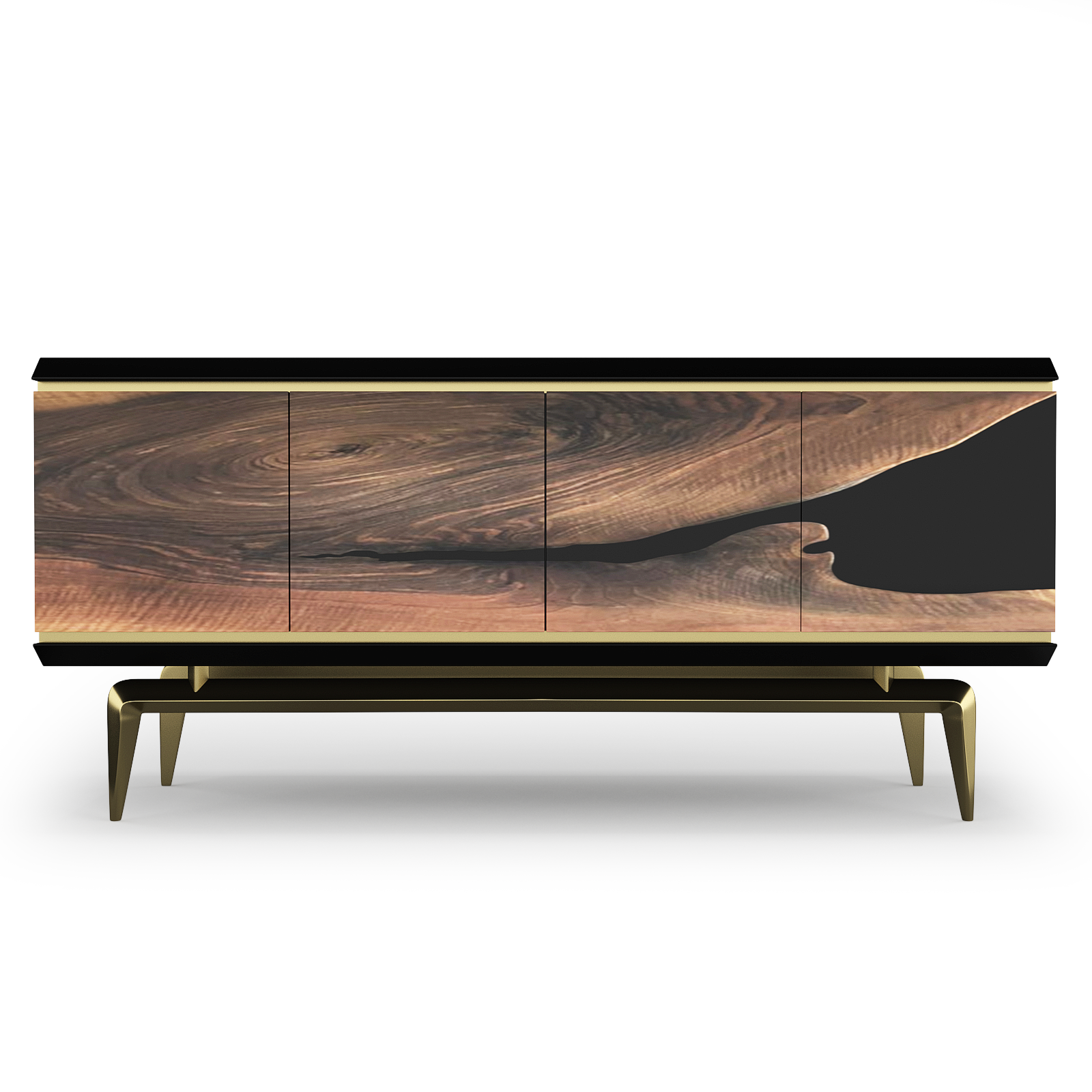 Magnes Walnut Wood Credenza