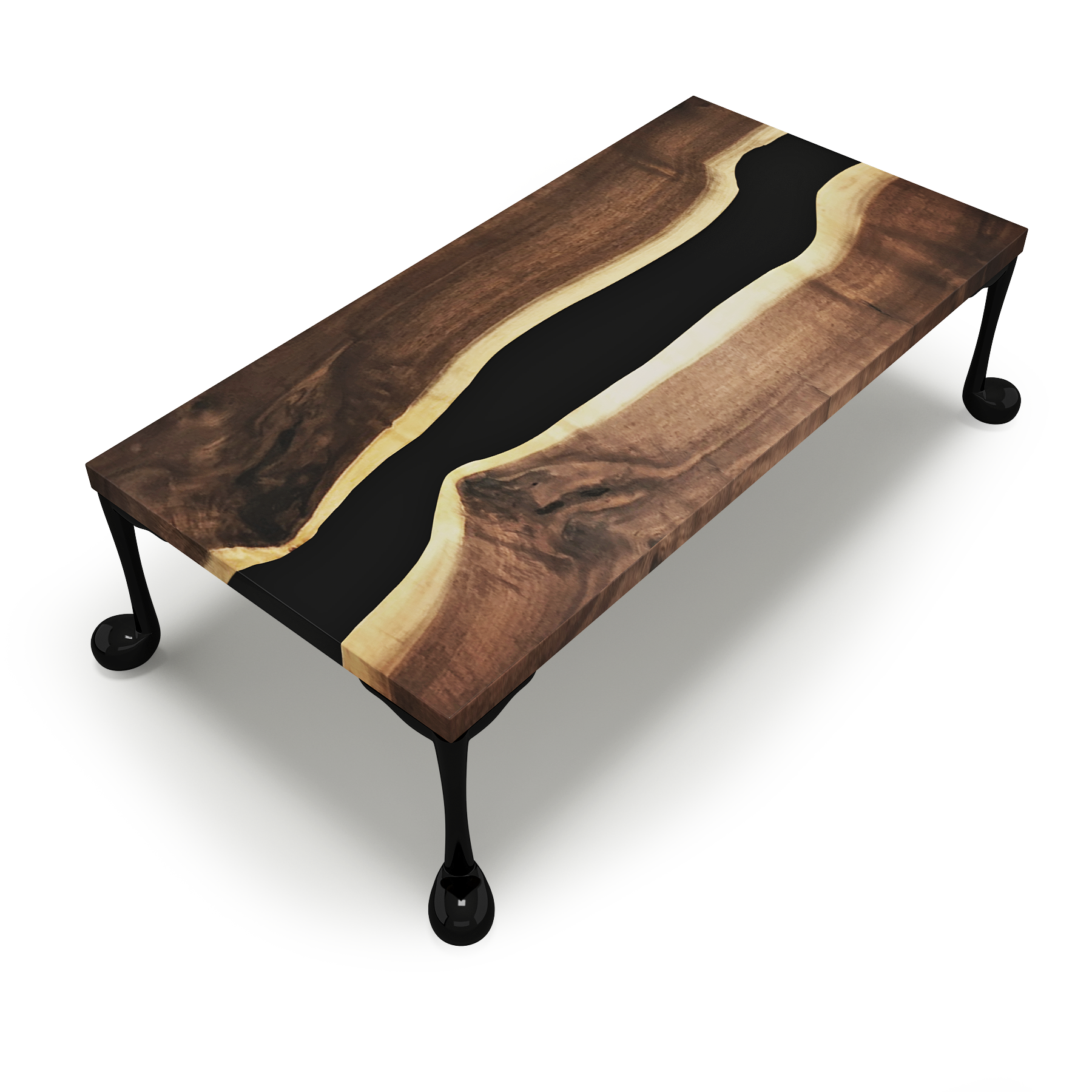 Melody Walnut Wood River Coffee Table