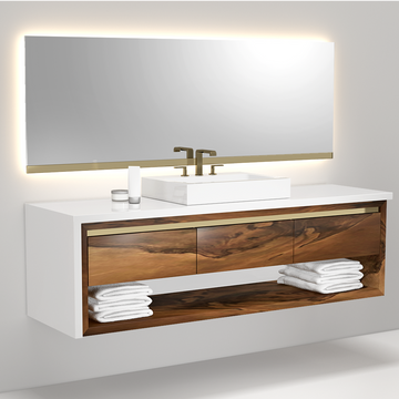 Victoria Walnut Vanity - ARDITI COLLECTION®