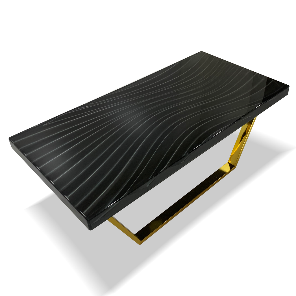 Phebus Wavy Black Coffee Table - ARDITI COLLECTION®